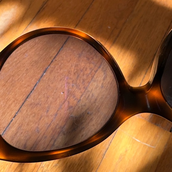 Oliver Peoples The Row “Don’t Bother Me” Sunglasses in Tortoise/Blue - Picture 7 of 7